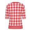 MARTINE GOLF Check Jacquard Knit_Red