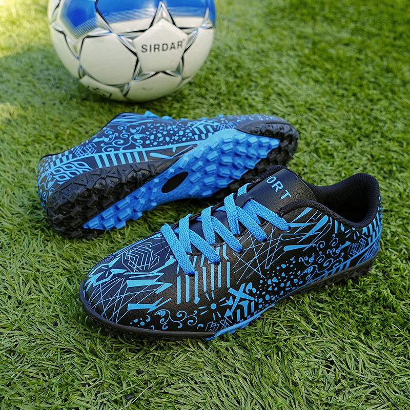 Новые мужские уличные футбольные бутсы женские футбольные бутсы мужские кроссовки обувь школьные кроссовки для мальчиков кроссовки с длинными шипами