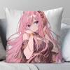 Megurine Luka Virtual Singer Pillow Case Fashion Square Pillowcase Bedroom Sofa Room Ins Decoration Leisure
