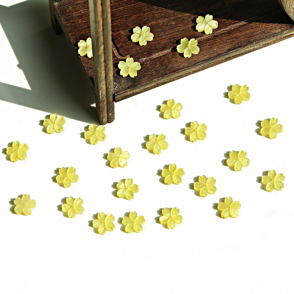 20 шт. акриловые ацетатные бусины с цветком вишни бегония пять лепестков цветочные бусины для DIY ожерелье браслет серьги изготовление ювелирных изделий аксессуары для рукоделия