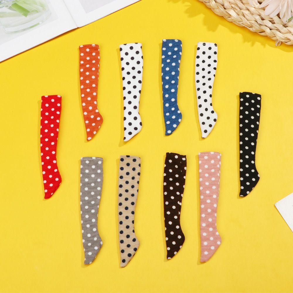 Украшения Игрушки 1/6 Кукольные Чулки Кукольные Носки в Горошек Рождественский Подарок Кукольная Одежда Аксессуары