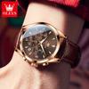 Men's Multifunctional Waterproof Luminous Quartz Timing Calendar Watch, Light Luxury Business Watch