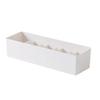 Underwear Drawer Organizer Plastic Socks Storage Box Stackable Divided Underwear Organzier Box for