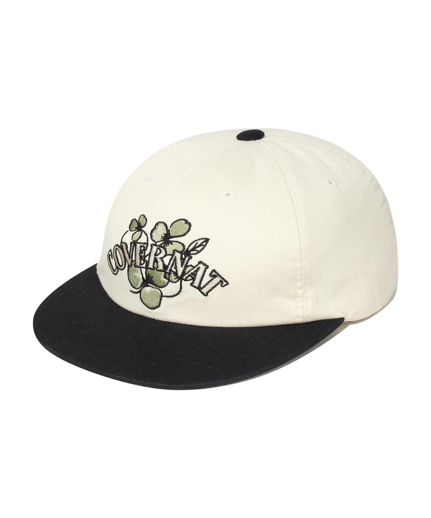 COVERNAT Clover Washed Cap Ivory