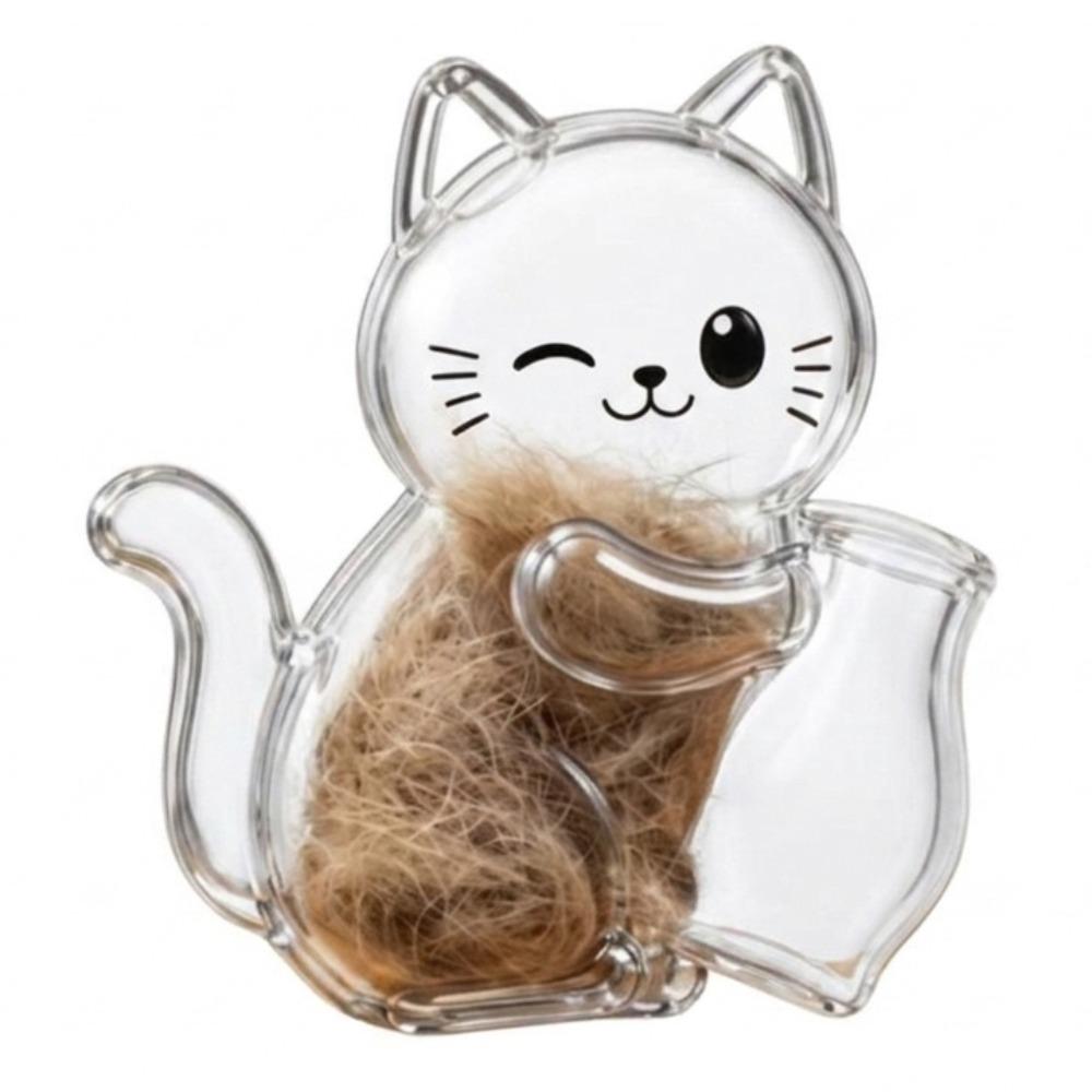 DIY Pet Hair Keepsake Box Transparent Pet Memorial Container  Pet Souvenirs