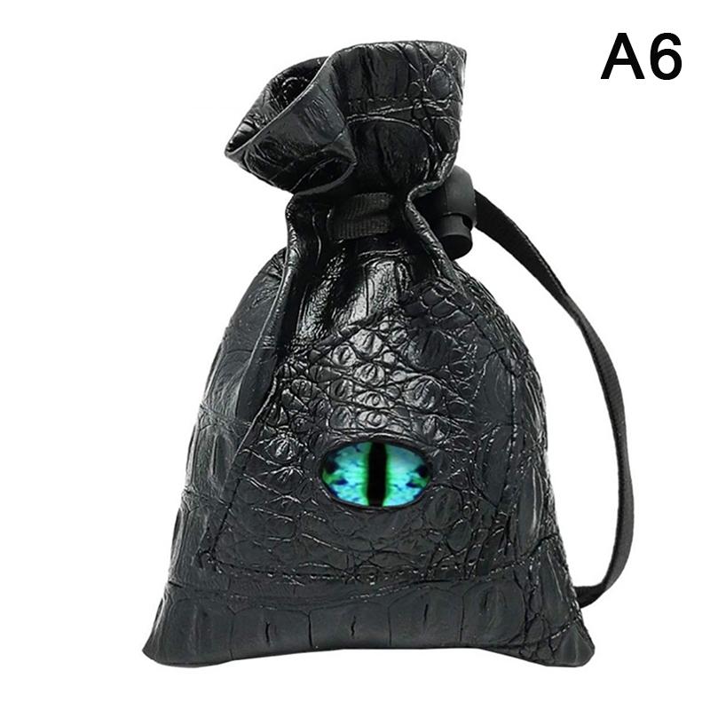 Сумка для игральных костей на шнурке из искусственной кожи Dnd Dice Pouch Tarots Oracle Cards Storage Bag Gift Coins Jewelry Accessories Dice Bag