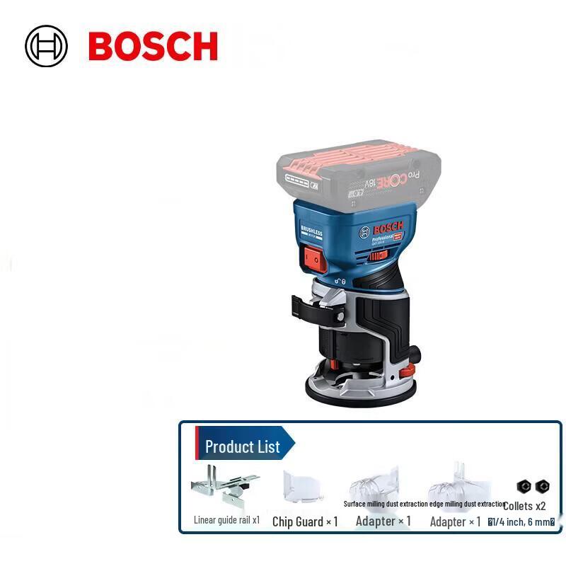 Bosch GKF18V-8 18V Cordless Router/Trimmer (Bare Tool) CN plug (adapter included)
