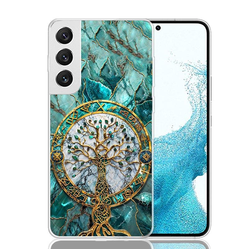 Чехол для телефона 'Древо Жизни Космос' для Samsung Galaxy S26 Ultra S23 S24 S25 Edge S20 FE S21 S22 Plus Мягкий Чехол с Принтом Fundas Ga