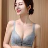 Дышащий бюстгальтер без стального кольца со сборками, нижнее белье, женский бюстгальтер с тонкими секциями