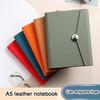 A5 Leather Student Subject Notebook, Buckle Business Loose-leaf Notepad, Office Meeting Record Book, Diary, Excerpt Book, Replaceable Inner Pages