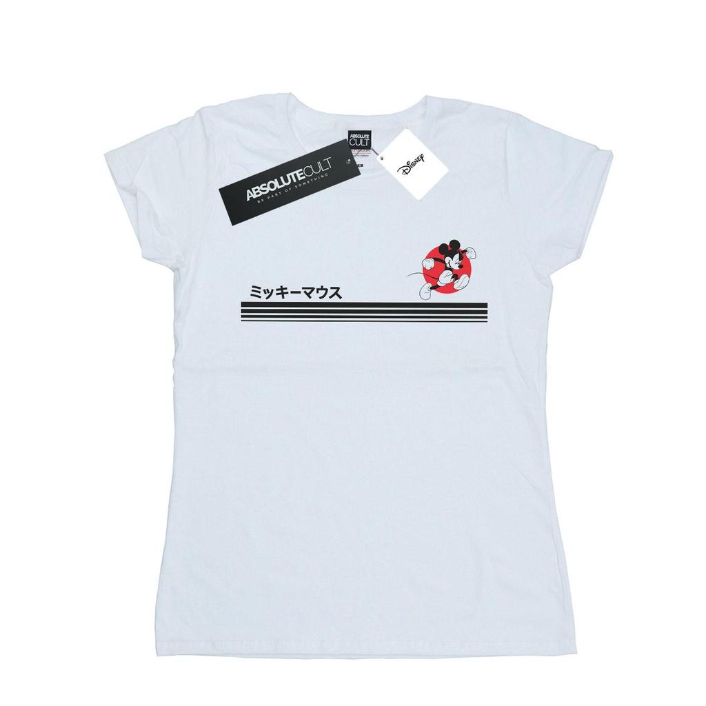 Disney Женская/женская хлопковая футболка для бега с Микки Маусом
