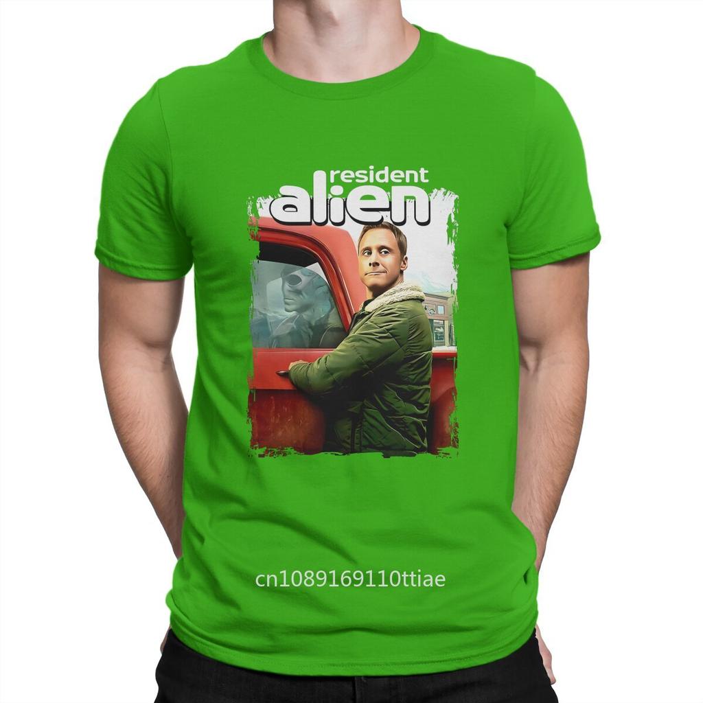 Awesome Series Art Perfect Xmas Fan T-Shirt Men Round Neck Cotton T Shirt Resident Alien Short Sleeve Tee Shirt Gift Idea Tops