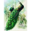 5D DIY Full Round Diamond Painting Peacock Animal Diamond Painting Embroidery Wall Stickers Mosaic Picture Home Decoration Gift