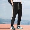 Casual Loose Drawstring Pants Mens Autumn Fashion Side Striped Patchwork Trousers Men Leisure Lace-up Pants Streetwear