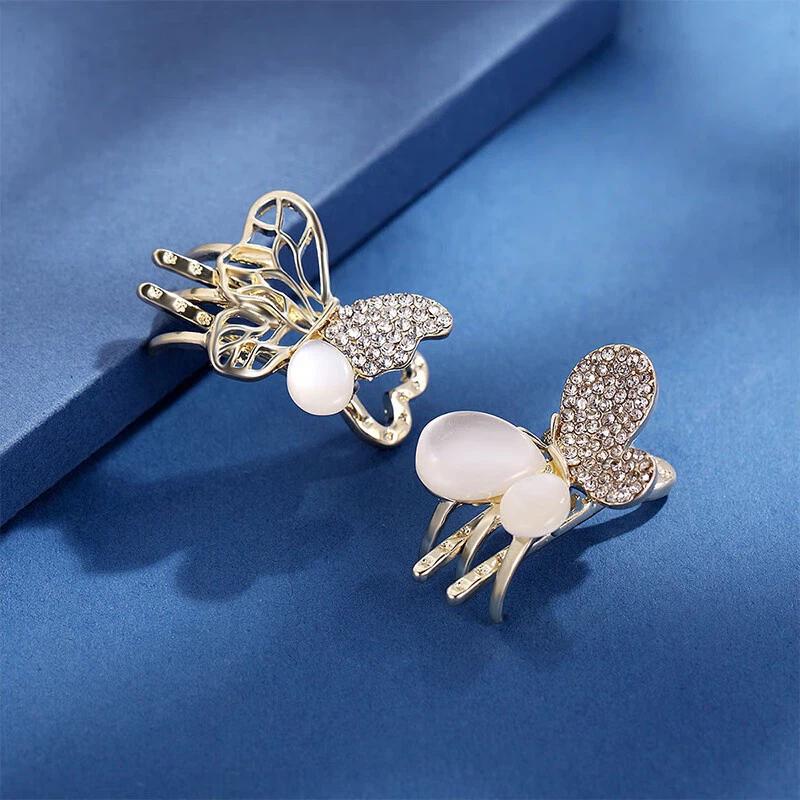 CHIMERA 2-Piece Set Butterfly Hair Clips, Side Clips, Bangs Hairpins, Hair Ornament