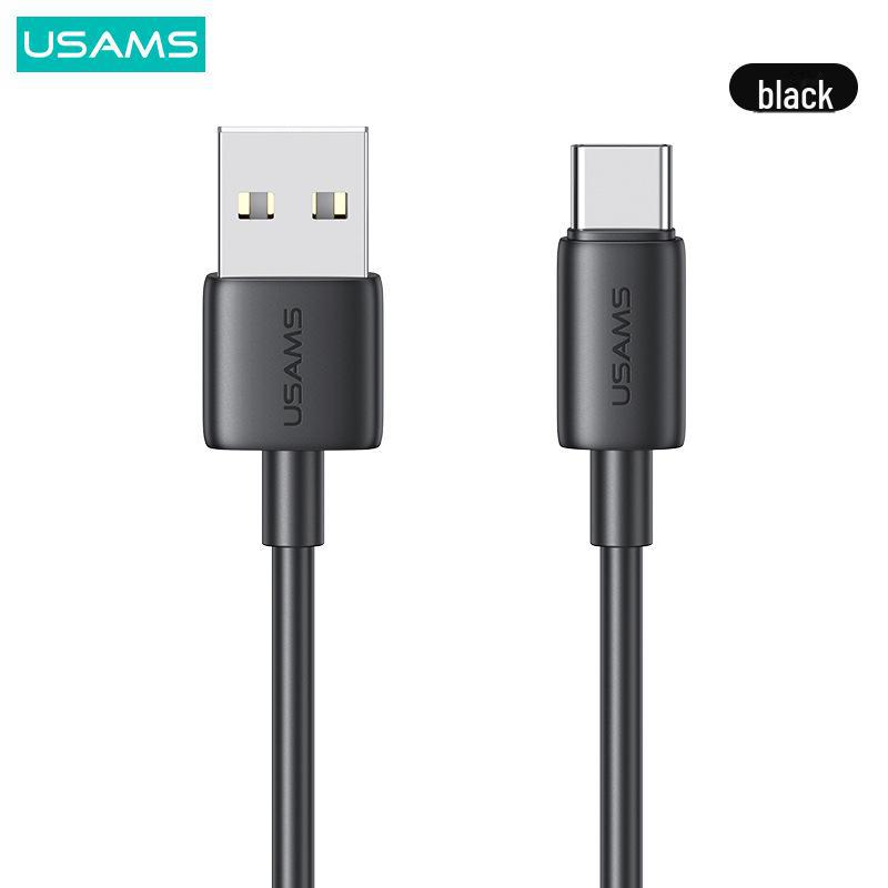 USAMS Nylon PD USB-C to USB-C Cable, 60W/100W, 5A Fast Charging