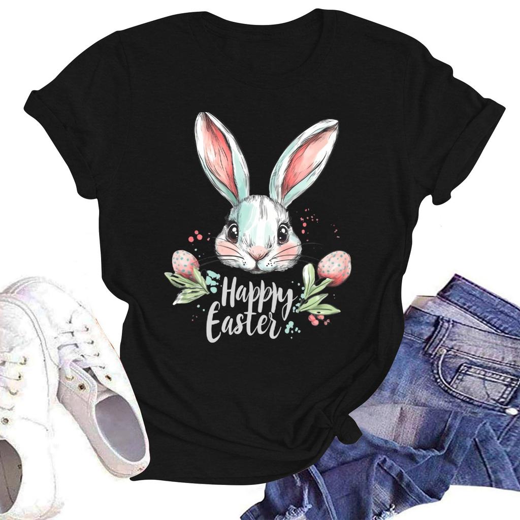 Женская повседневная свободная футболка с принтом, круглый вырез, пуловер, короткий рукав, топ