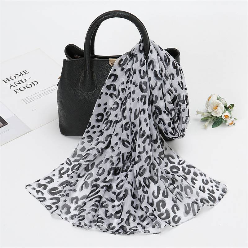 Chiffon Scarf Printing Thin Popular Scarf Sunscreen Women's Small Dots