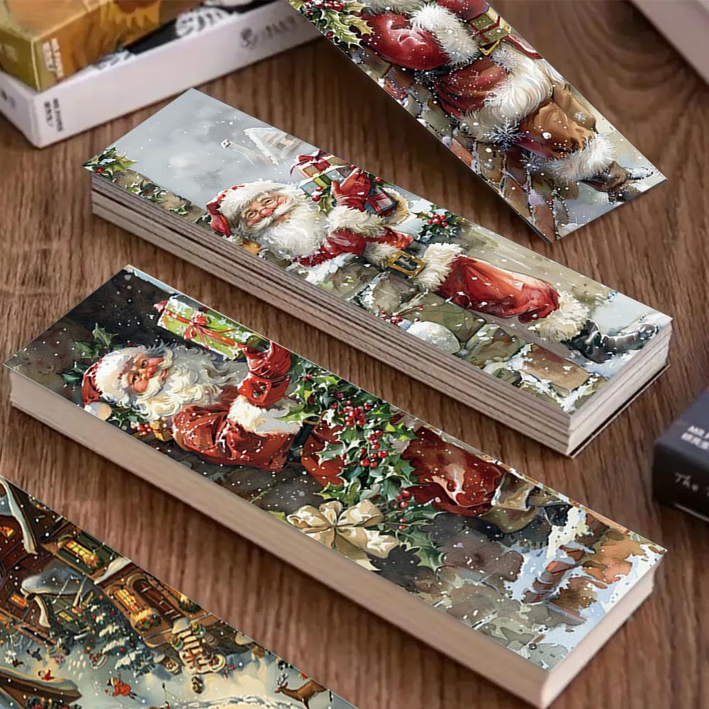 32 шт., Ретро Рождественские Закладки, подходят для сезона возвращения в школу, Рождества, Хэллоуина, учителей, читателей и дней рождения.