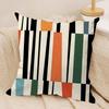 Black Geometric Pattern Cushion Cover Pillowcase Ultra Soft Skin Friendly Fabric Cloud Like Comfort  Concealed Zipper