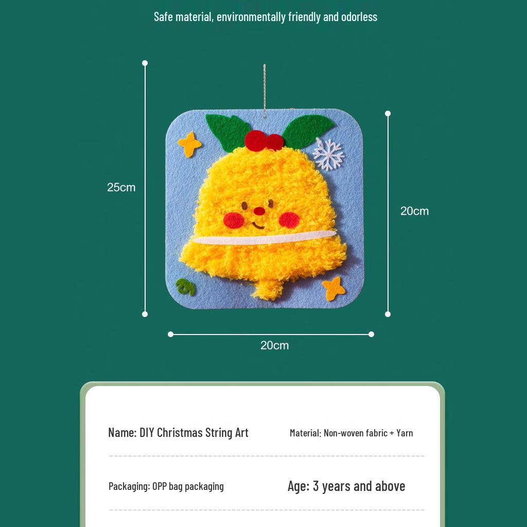 Рождественский фетровый швейный набор «Сшей сам»: Вышивка ковровая игла для детей