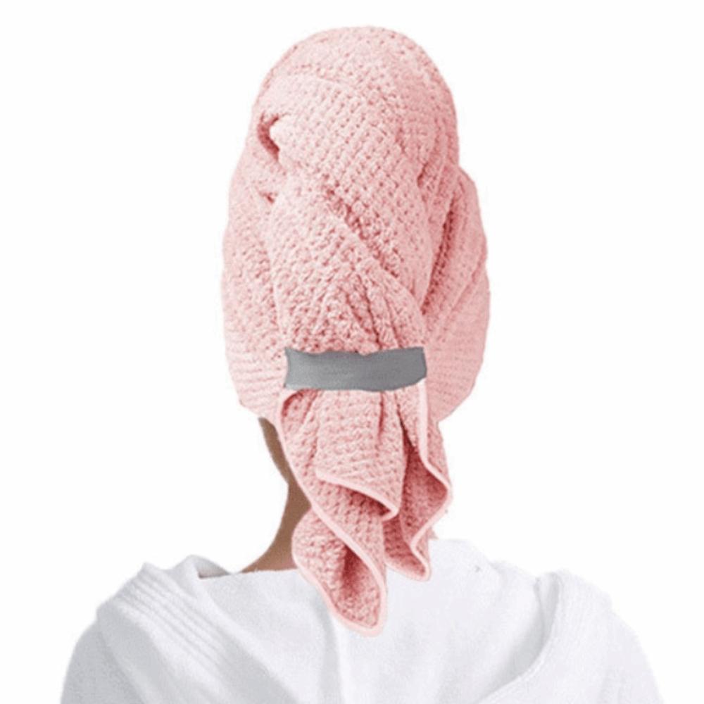 Soft Extra Large Wrap Turban with Elastic Band Quickly Dry Hair Hat  Hair Drying