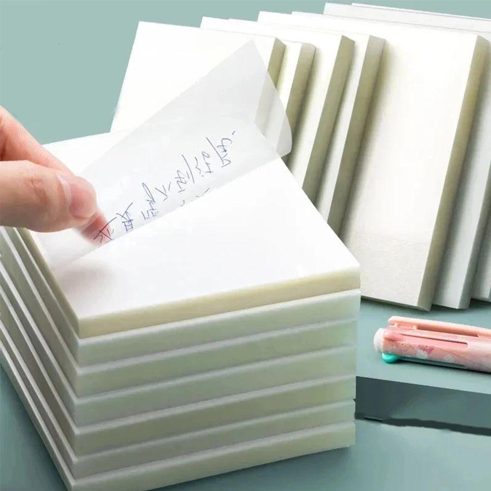Notepad Stationery Sticker Planner Sticker PET Memo Pad Daily To Do List Transparent Sticky Notes