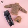 1 Set Fashion DIY Kids Gift Toy Casual Wear Hats Dolls Pants Girl Clothes Winter Wear Sweaters