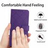 HT06 Imprinted Leather Cover for Honor 90 Phone Case with Stand Wallet