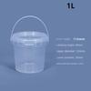 Food Buckets Plastic Bucket Container Clear Sealing Packaging Case Useful Storage Pail