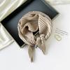 Summer solid color crumpled silk scarf female dopamine orange wear bright color imitation silk scarf sweet Japanese and Korean small headband
