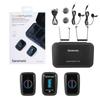 Saramonic Saramonic Micro Wireless Microphone System with RGB Light 2 1 Black Lavalier Microphone Included 2.4GHz Effects, Transmitters, Receiver,
