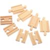 8 Pcs Train Track Accessories Wooden for Trains Toys Model Playset Tracks Railway Playthings DIY 3 Year Old