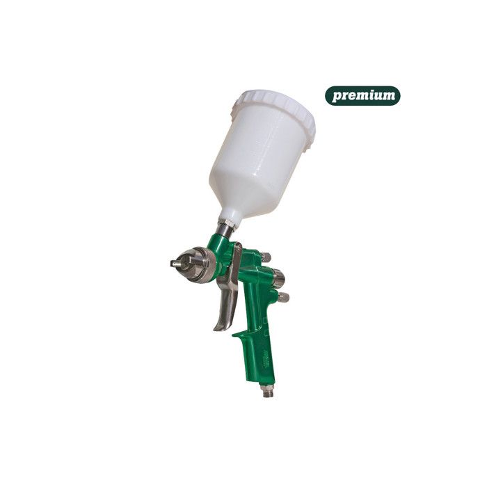 Pistolet à peinture - HVLP - Vert - Système de gravité haute viscosité - 600 cc - 3.5 bar max