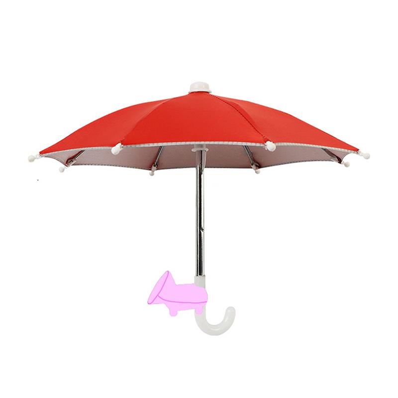 Многоцветный зонтик от солнца для мобильного телефона с присоской, подставка для телефона, чехол для улицы, солнцезащитный козырек, держатель для телефона, аксессуары