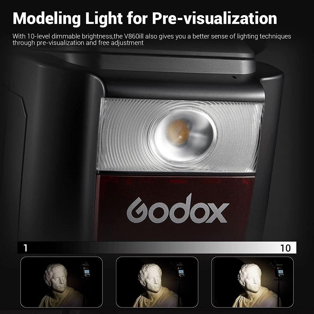 Вспышка Godox Speedlight для камер Sony 76 Втс TTL HSS 480 Полная мощность Светодиодная пилотная лампа Розничный продавец Godox Инструкция на японском языке V860III-S Камеры, 2,4 ГГц