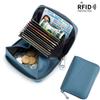 Card Bag Leather Coin Purse Zipper Card Sleeve Female Organ Card Bag Large Capacity