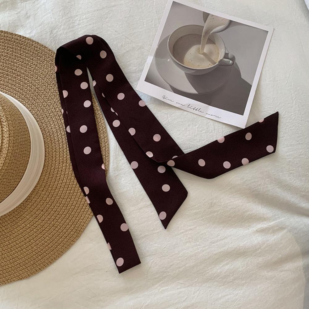 Korean Long Silk Scarf Summer Hair Band Fashion Long Scarfs For Women