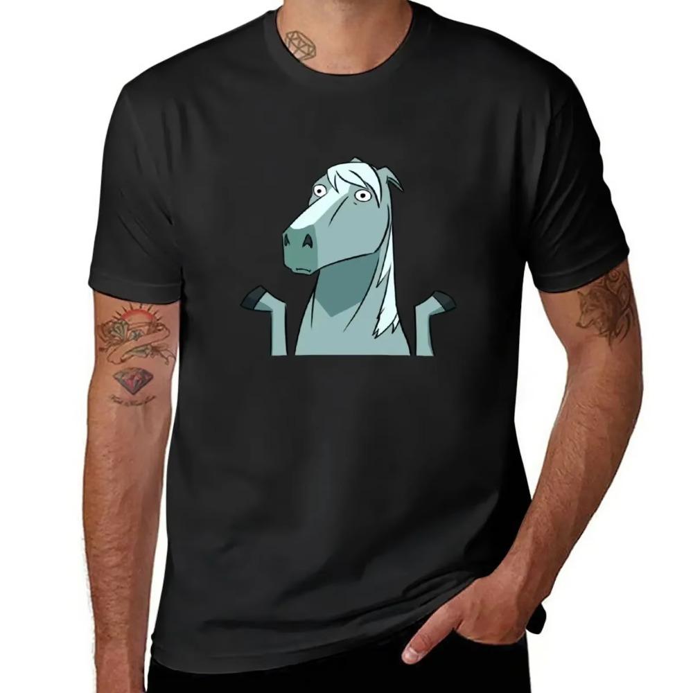 Confused Horse In Centaurworld T-Shirt Sports Fans Tees T Shirts for Men