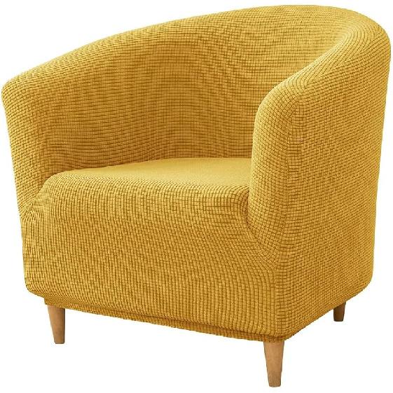 Чехол на клубное кресло, Эластичный клетчатый чехол на кресло-бочку, Съемные чехлы для кресла с подлокотниками, 1 предмет, Чехлы на кресло-бочку с эластичным низом для гостиной