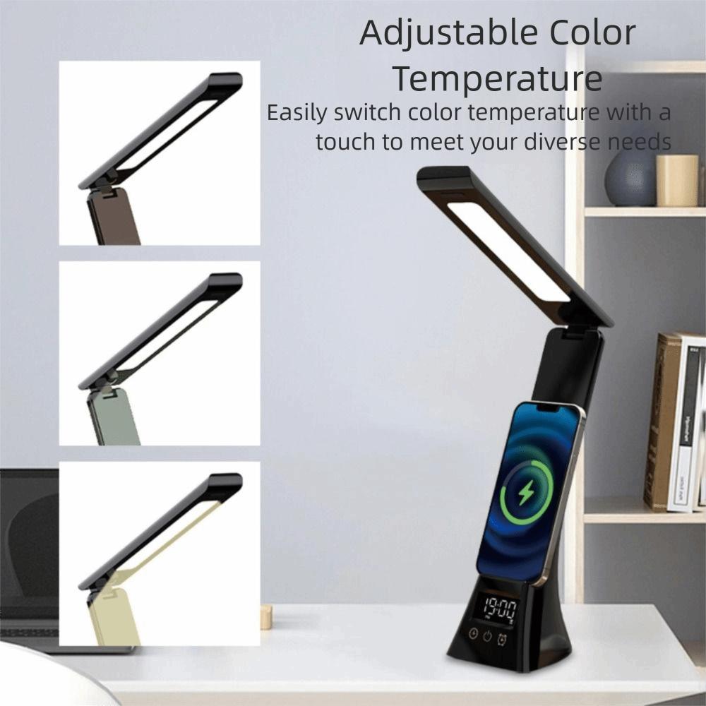 Folding Design Wireless Charging Desk Lamp Rechargeable Smartphone Wireless Charging Lamp Study