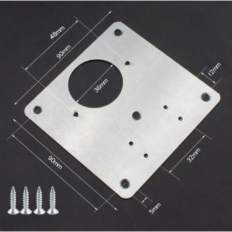 20Pcs Cabinet Hinge Repair Plate Kit Stainless Steel Door Hinge Mounting Plate With Holes For Home Kitchen Cupboard Furniture