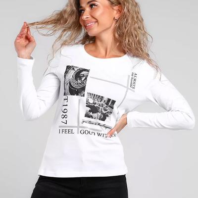 Женские осенние топы, простые однотонные, с принтом «мать и дитя», повседневные футболки с длинными рукавами, топы, блузки