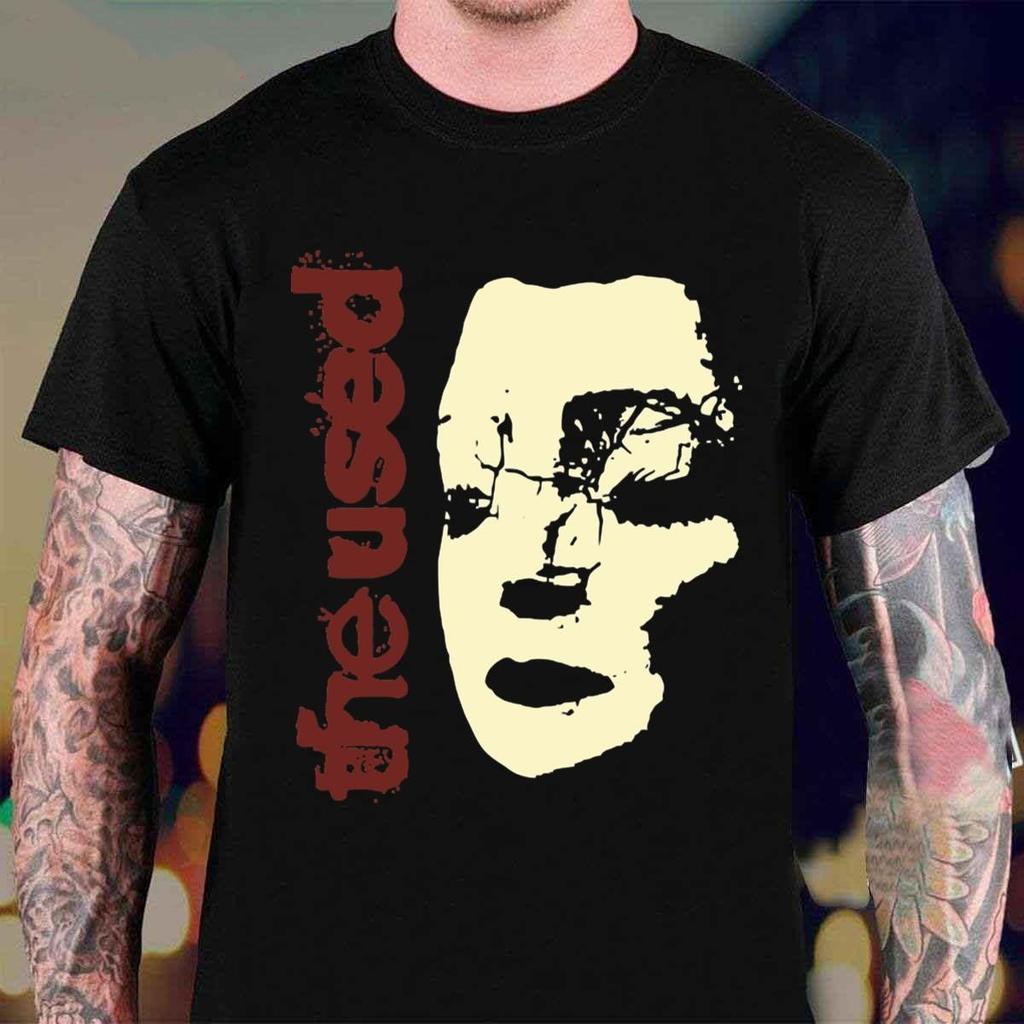NEW The Used Band Gift For Fans Heavy Cotton Black T Shirt For Men BT600