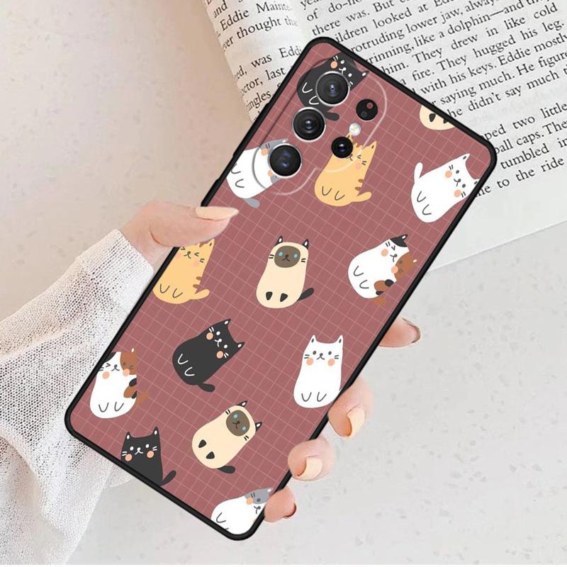 Cartoon Animal Dog Cat Pig Phone Case For Samsung Galaxy S25 S23 S30 S8 S21 S20 FE S24 S22 Note 10 20 S8 Plus lite Ultra