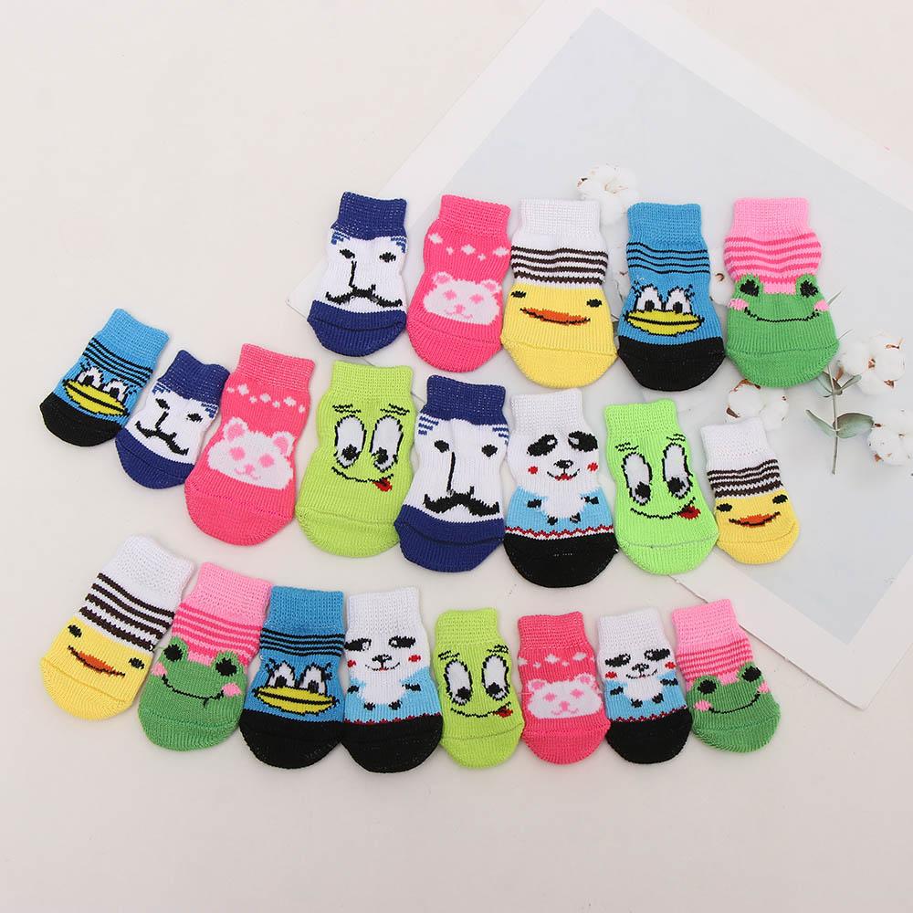 Winter Anti-Dirty Chihuahua Guard Claw Small Dog Pet Boots Knitted Socks Cat Accessories Dog Socks
