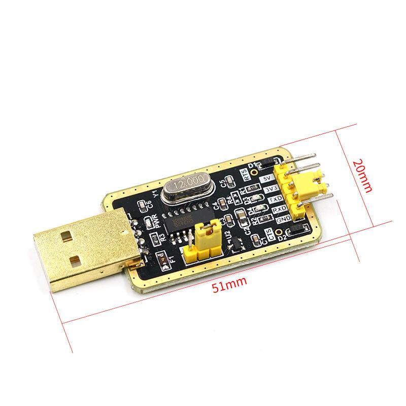 1~100Pcs Gold CH340G RS232 To USB TTL Serial Converter Module Serial Port Upgrade Board TTL Flash Cable For Receiver Upgrading
