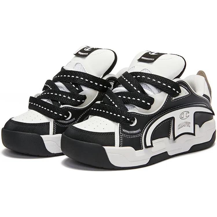 Champion Black White Women's (Unisex) Skate Shoes U3AFCTW07U3