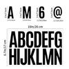 3 Inch Big Alphabet Number Stickers Waterproof Self Adhesive for Vehicle Wall Sign Classroom Kindergarten Craft Project Bulk