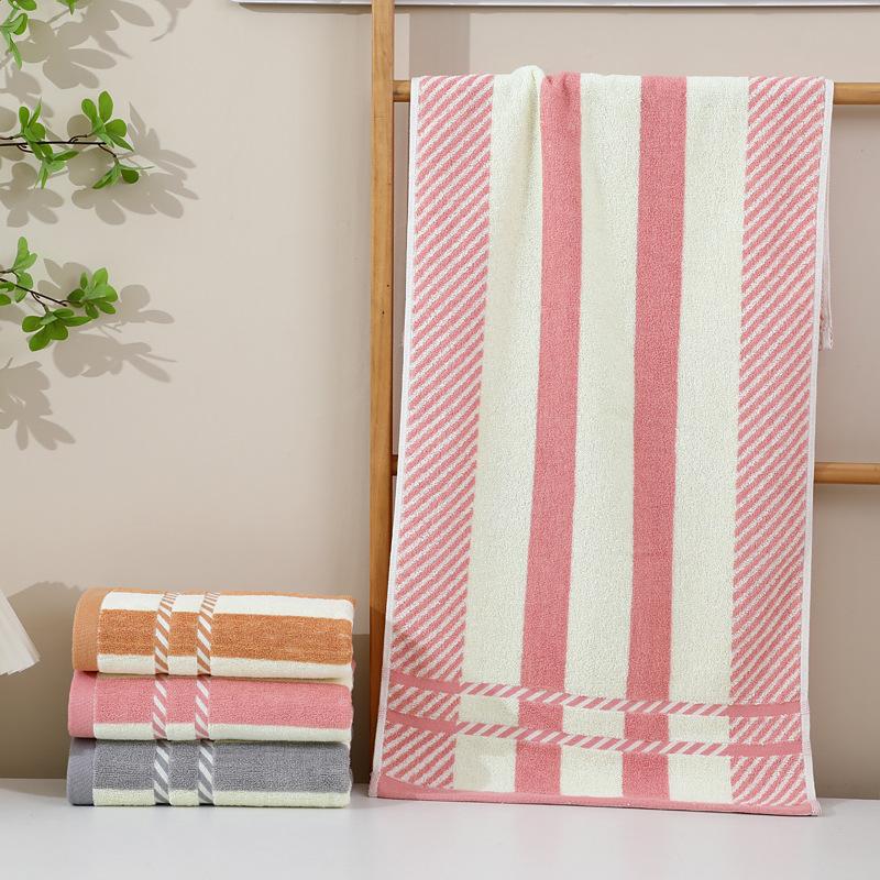 1 PC Towel Cotton Towel Thickened Household Adult Quick-drying Absorbent Wash Face Bath with Pure Cotton Towel Multipurpose Use Absorbent Towels